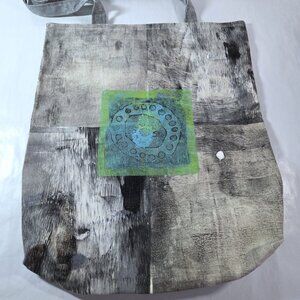 NWT Hand Painted Canvas Tote Bag